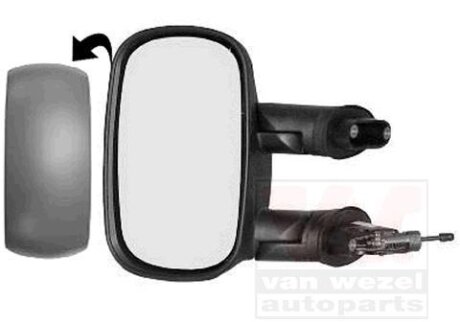 Зеркало наружное заднего вида левое Van Wezel 1636803
