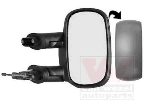 Зеркало наружное заднего вида правое Van Wezel 1636804