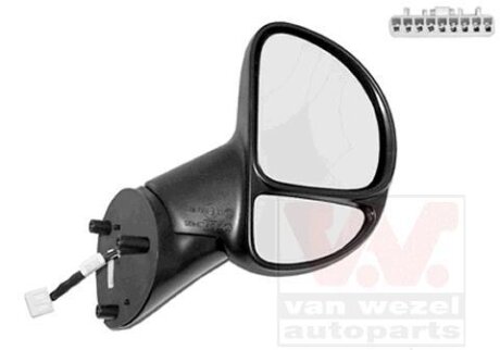 Зеркало наружное заднего вида правое Van Wezel 1640818