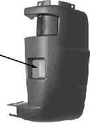 Угольник бампера заднего правый Van Wezel 1650534