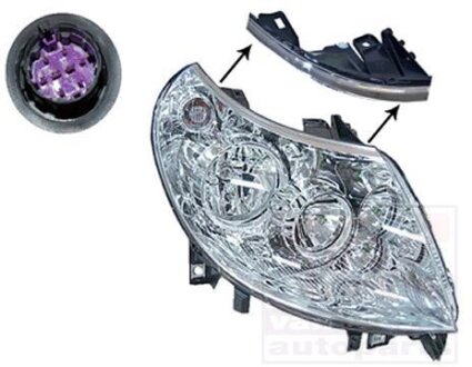 Фара основная правая Van Wezel 1651964M