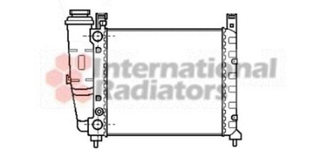 Радиатор охлаждения двигателя Van Wezel 17002039