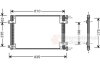 Радиатор кондиционера (Конденсатор) Van Wezel 17005255 (фото 1)