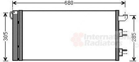 Радиатор кондиционера (Конденсатор) Van Wezel 17005406