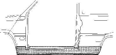 Порог левый Van Wezel 1707101