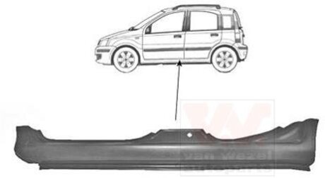 Порог левый Van Wezel 1709103