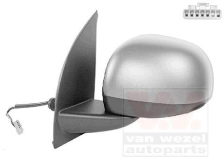 Зеркало наружное заднего вида левое Van Wezel 1711827