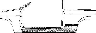 Порог левый Van Wezel 1734101