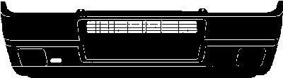 Бампер передний Van Wezel 1735576