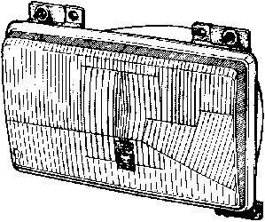 Фара основная правая Van Wezel 1745948