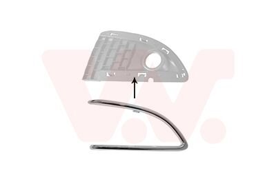 Накладка бампера переднего правая Van Wezel 1779596