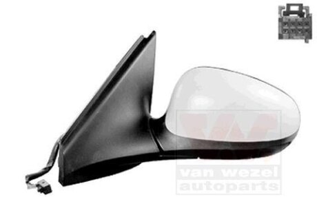 Зеркало наружное заднего вида левое Van Wezel 1787807