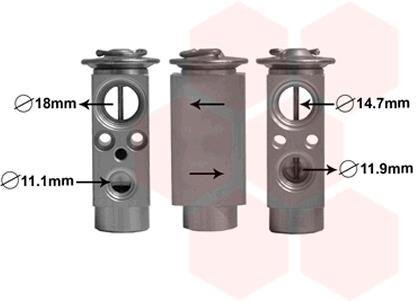 Клапан расширительный кондиционера Van Wezel 18001380