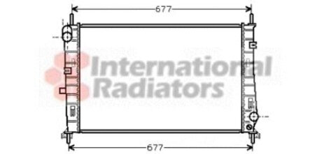 Радиатор охлаждения двигателя Van Wezel 18002165