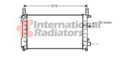 Радиатор охлаждения двигателя Van Wezel 18002198