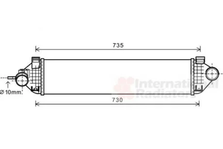 Интеркулер Van Wezel 18004473