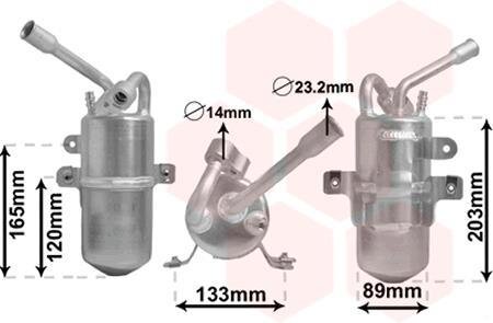 Осушитель кондиционера Van Wezel 1800D311