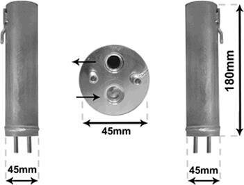 Осушитель кондиционера Van Wezel 1800D584
