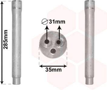 Осушитель кондиционера Van Wezel 1800D599