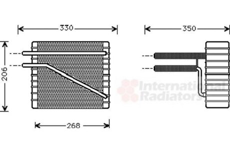 Испаритель кондиционера Van Wezel 1800V269