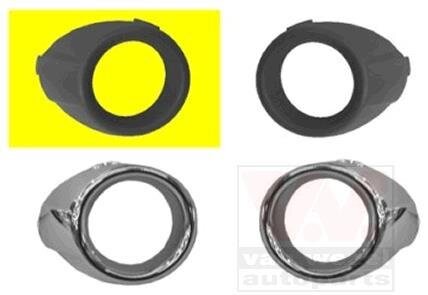 Решетка бампера переднего (заглушка) правая Van Wezel 1807594