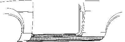 Порог левый Van Wezel 1850.01