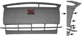 Бампер передний Van Wezel 1865574