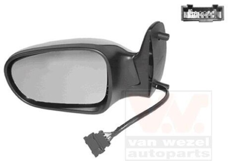 Зеркало наружное заднего вида левое Van Wezel 1868817
