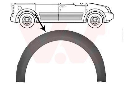 Расширитель крыла заднего правого Van Wezel 1886524