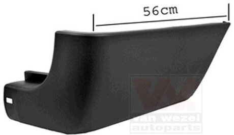 Угольник бампера заднего правый Van Wezel 1898534