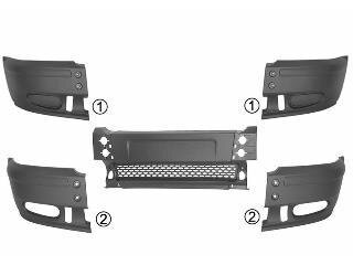 Бампер передний Van Wezel 1898570