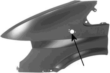 Крыло переднее левое Van Wezel 1898657