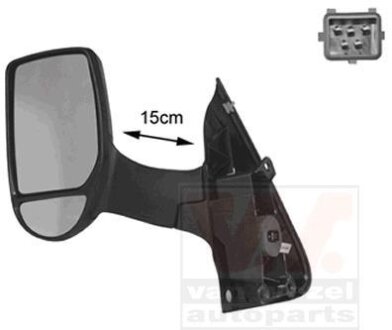 Зеркало наружное заднего вида левое Van Wezel 1898817 (фото 1)