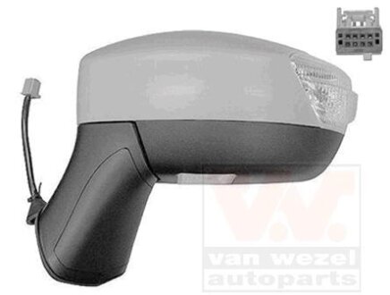 Зеркало наружное заднего вида левое Van Wezel 1905817