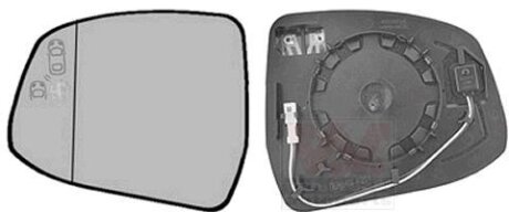 Зеркальный элемент левый Van Wezel 1945835