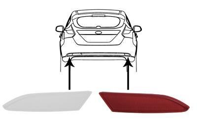 Отражатель света задний правый Van Wezel 1945940