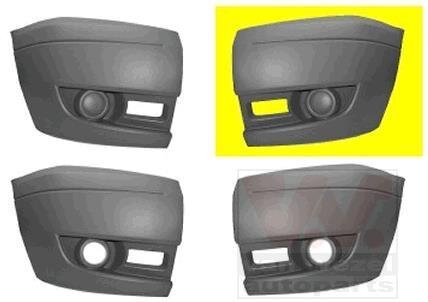 Угольник бампера переднего левый Van Wezel 1985563