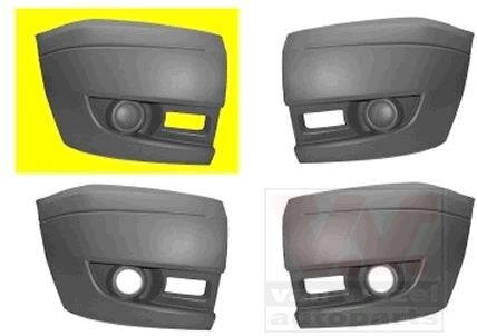 Угольник бампера переднего правый Van Wezel 1985564