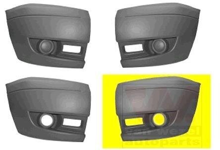 Угольник бампера переднего левый Van Wezel 1985565