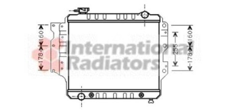 Радиатор охлаждения двигателя Van Wezel 21002023