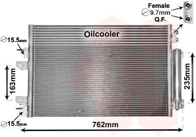 Радиатор кондиционера (Конденсатор) Van Wezel 21005060