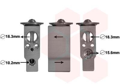 Клапан расширительный кондиционера Van Wezel 25001285