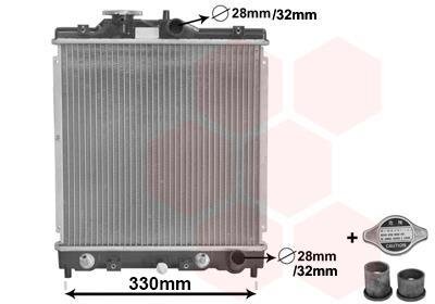 Радиатор охлаждения двигателя Van Wezel 25002122