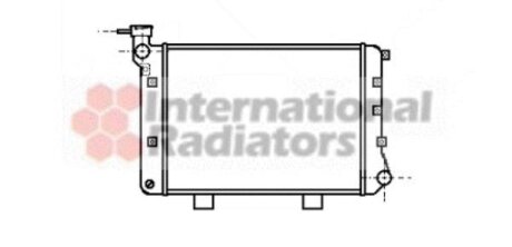 Радиатор охлаждения двигателя Van Wezel 26002005