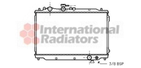 Радиатор охлаждения двигателя Van Wezel 27002048
