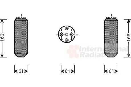 Осушитель кондиционера Van Wezel 2700D150