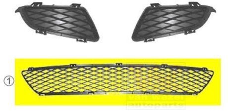 Решетка бампера переднего Van Wezel 2754590