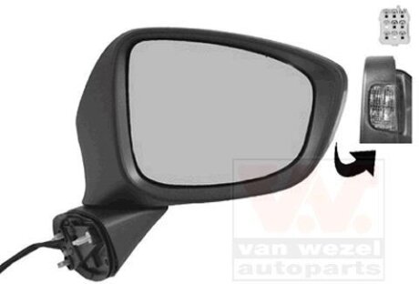 Зеркало наружное заднего вида правое Van Wezel 2780808
