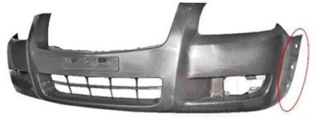 Бампер передний Van Wezel 2781575