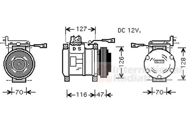Компрессор кондиционера Van Wezel 2800K077 (фото 1)